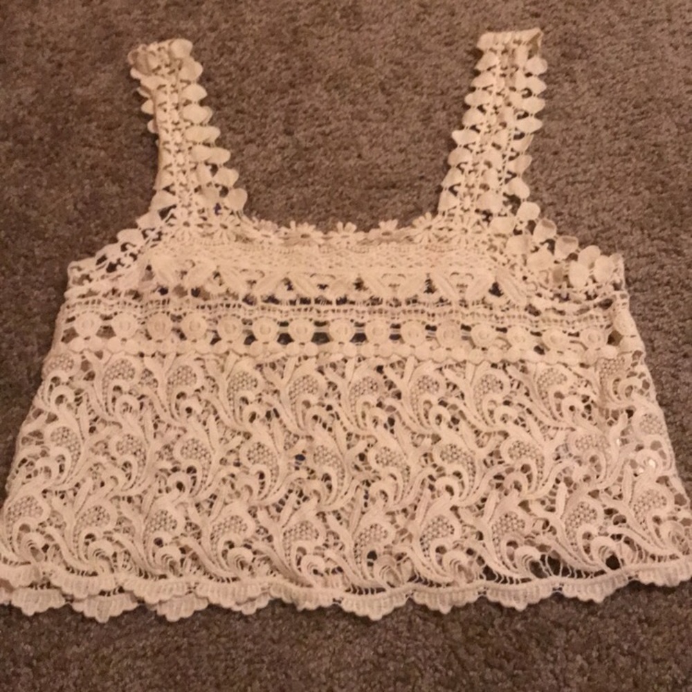 Lace crop top